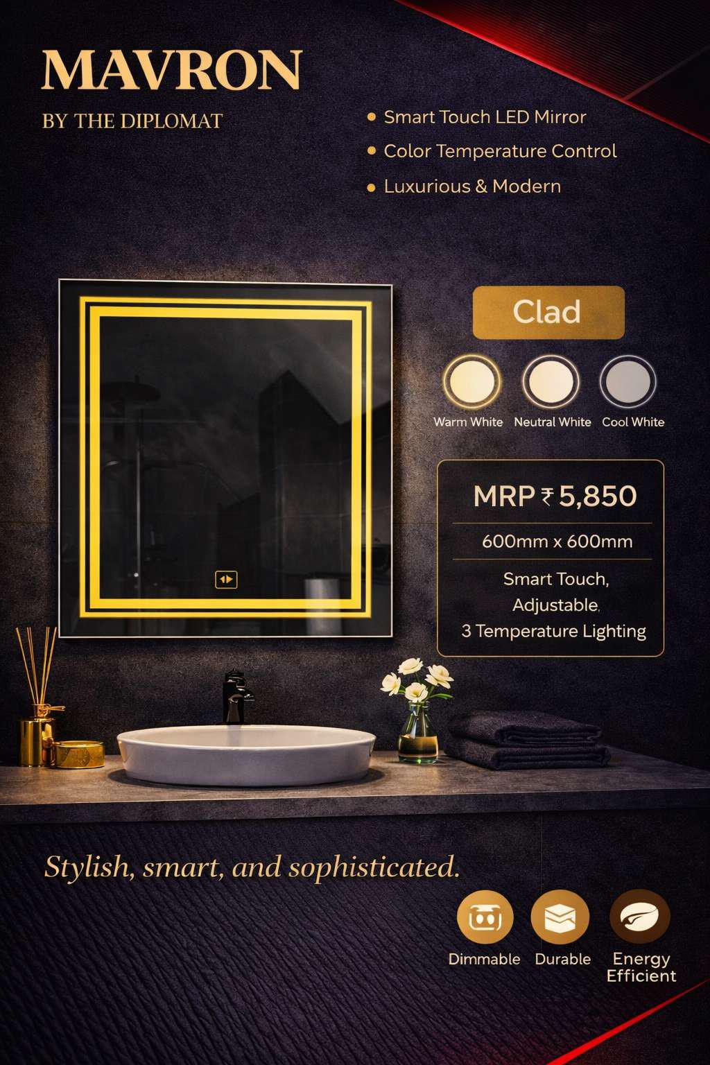 img40 MAVRON Clad Smart LED Mirror - Image 1