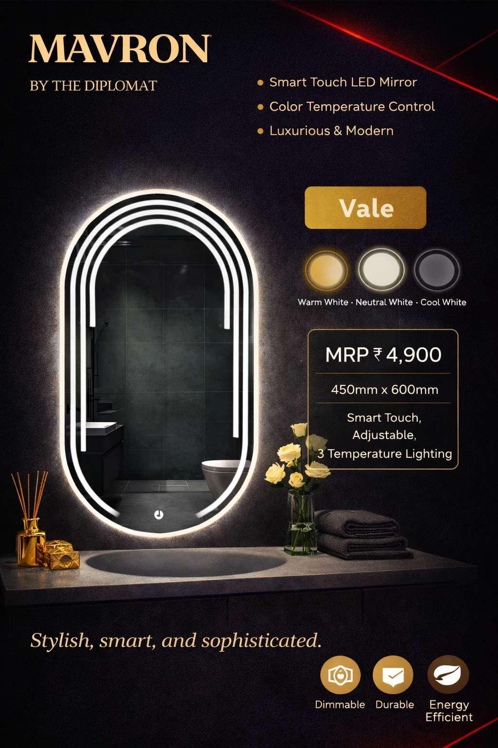 img49 MAVRON Vale Smart LED Mirror - Image 1