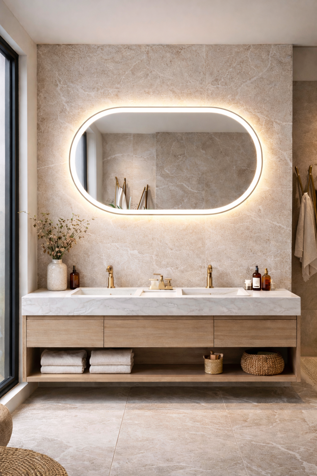 oval shape mirror